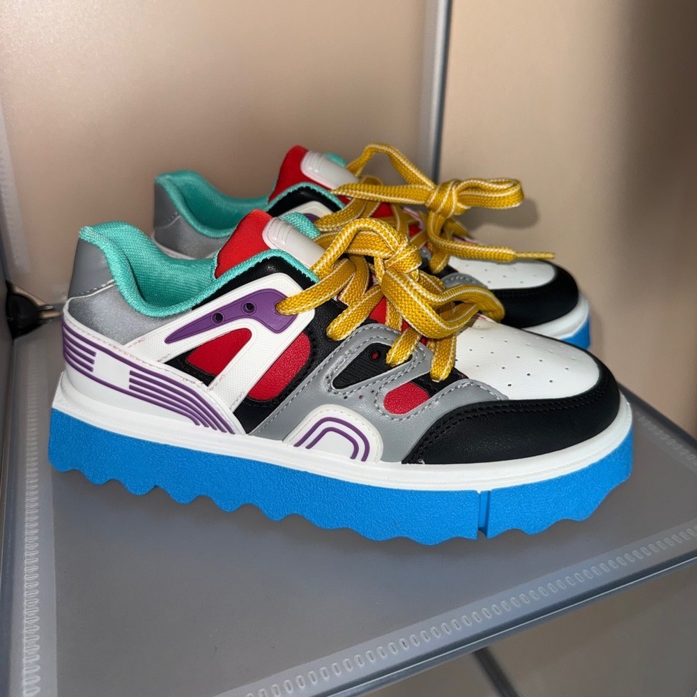 Forever Link Women's Multicolored Chunky Platform Sneakers Size 7.5